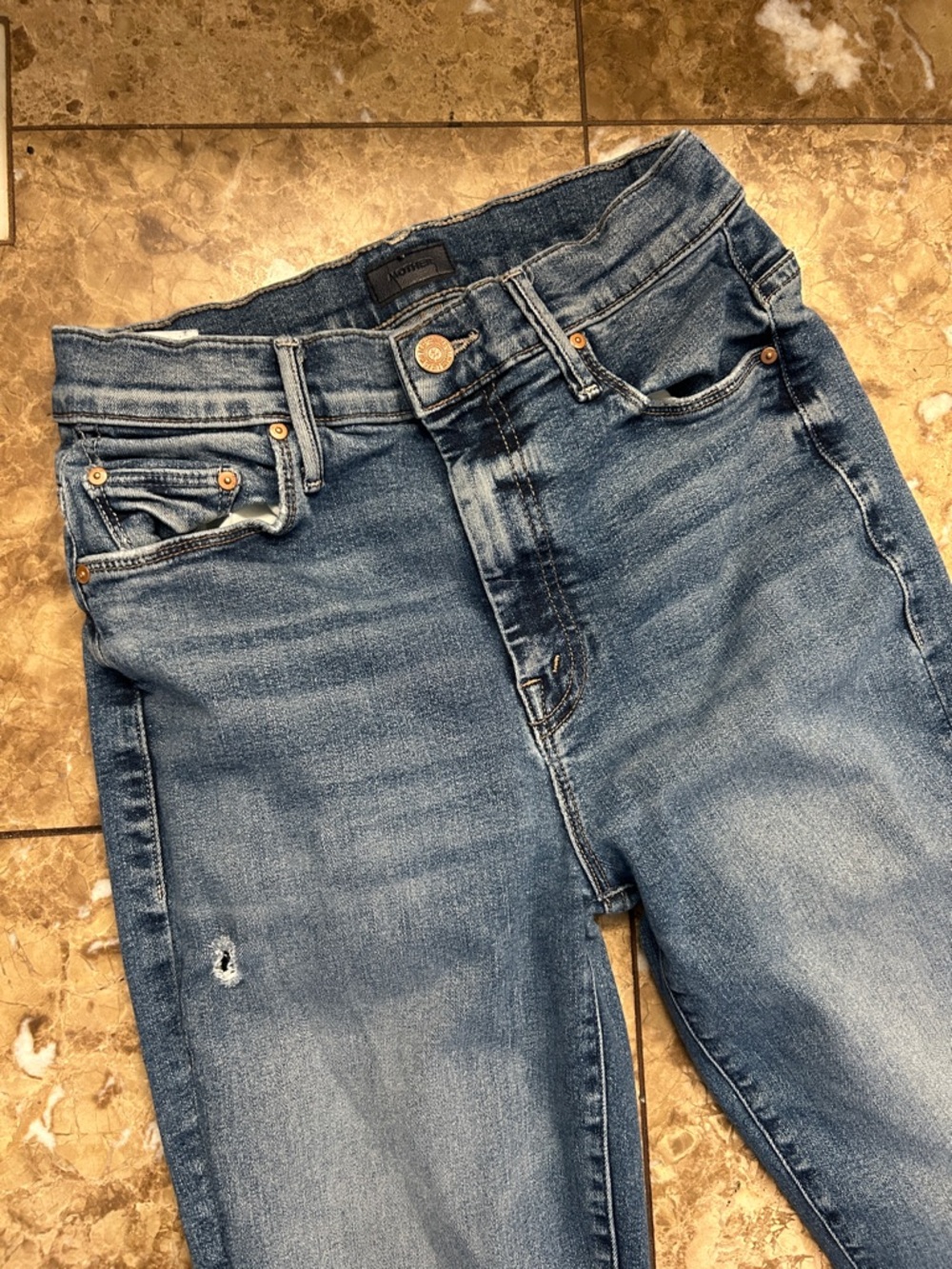 MOTHER DENIM THE SUPER CRUISER GOING IN CIRCLES sz 27 - Picture 7 of 10